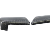 Maxbell 2x Car Rear View Wing Mirror Covers for 19-22 Spare Parts Black Fiber Black