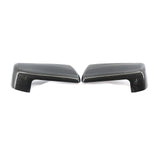 Maxbell 2x Car Rear View Wing Mirror Covers for 19-22 Spare Parts Black Fiber Black