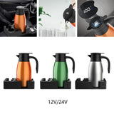 Maxbell Car Kettle Boiler Warmer Intelligent Insulated for Travel Outdoor 12V Orange