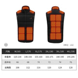 Maxbell Heating Vest Warmer Winter Washable Heated Vest for Camping Riding Outdoor Black XL