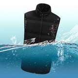 Maxbell Heating Vest Warmer Winter Washable Heated Vest for Camping Riding Outdoor Black XL