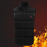 Maxbell Heating Vest Warmer Winter Washable Heated Vest for Camping Riding Outdoor Black XL