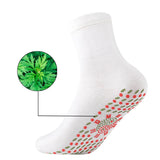 Maxbell Self Heating Socks Stretch Warm Heated Socks for Cycling Skiing Walking White