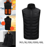 Maxbell Heating Vest Warmer Winter Washable Heated Vest for Camping Riding Outdoor Black Medium