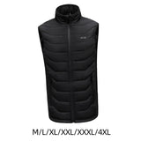 Maxbell Heating Vest Warmer Winter Washable Heated Vest for Camping Riding Outdoor Black Medium