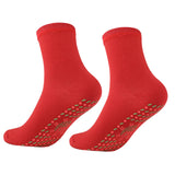 Maxbell Self Heating Socks Stretch Warm Heated Socks for Cycling Skiing Walking Red
