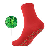 Maxbell Self Heating Socks Stretch Warm Heated Socks for Cycling Skiing Walking Red
