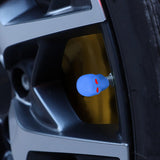Maxbell Car Tire Valve Caps Night Glow Car Accessories for Trucks Bike Suvs Blue