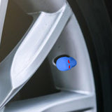Maxbell Car Tire Valve Caps Night Glow Car Accessories for Trucks Bike Suvs Blue