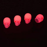 Maxbell Car Tire Valve Caps Night Glow Car Accessories for Trucks Bike Suvs  Red