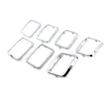 Maxbell 7Pcs Grille Decor Ring Set 68227779AA Decor Cover for Cherokee Electroplating Frame