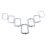Maxbell 7Pcs Grille Decor Ring Set 68227779AA Decor Cover for Cherokee Electroplating Frame
