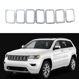 Maxbell 7Pcs Grille Decor Ring Set 68227779AA Decor Cover for Cherokee Electroplating Frame
