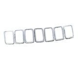 Maxbell 7Pcs Grille Decor Ring Set 68227779AA Decor Cover for Cherokee Electroplating Frame