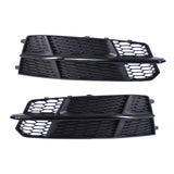 Maxbell 2Pcs Front Bumper Fog Light Grille Replacement for A6 C7