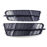 Maxbell 2Pcs Front Bumper Fog Light Grille Replacement for A6 C7