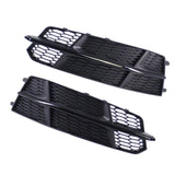 Maxbell 2Pcs Front Bumper Fog Light Grille Replacement for A6 C7