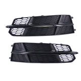 Maxbell 2Pcs Front Bumper Fog Light Grille Replacement for A6 C7