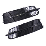 Maxbell 2Pcs Front Bumper Fog Light Grille Replacement for A6 C7