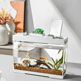 Maxbell Desktop Aquarium Fish Tank USB Storage Pump Decoration Relax