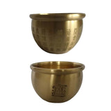 Maxbell Brass Fengshui Bowl Feng Shui Handcarved Wealth Luck Bai Fu for Good Luck Fu Bowl