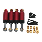 Maxbell 4Pcs Shock Absorbers Stroke 10mm Aluminum Alloy for Fcx24 Repair Accessories Red