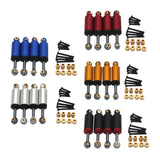 Maxbell 4Pcs Shock Absorbers Stroke 10mm Aluminum Alloy for Fcx24 Repair Accessories Red