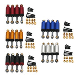 Maxbell 4Pcs Shock Absorbers Stroke 10mm Aluminum Alloy for Fcx24 Repair Accessories Red