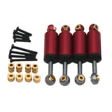 Maxbell 4Pcs Shock Absorbers Stroke 10mm Aluminum Alloy for Fcx24 Repair Accessories Red