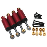Maxbell 4Pcs Shock Absorbers Stroke 10mm Aluminum Alloy for Fcx24 Repair Accessories Red