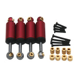 Maxbell 4Pcs Shock Absorbers Stroke 10mm Aluminum Alloy for Fcx24 Repair Accessories Red