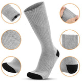 Maxbell Heated Socks Foot Warmer Battery Powered Thermal for Riding Camping Indoor Gray No Battery