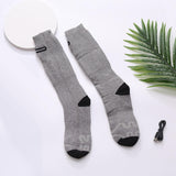 Maxbell Heated Socks Foot Warmer Battery Powered Thermal for Riding Camping Indoor Gray No Battery