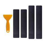 Maxbell 4Pcs Door Sill Entry Guards 3D Durable Scuff Plate Film for Car SUV Black