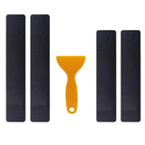 Maxbell 4Pcs Door Sill Entry Guards 3D Durable Scuff Plate Film for Car SUV Black