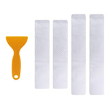 Maxbell 4Pcs Door Sill Entry Guards 3D Durable Scuff Plate Film for Car SUV Silver