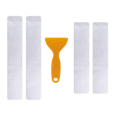 Maxbell 4Pcs Door Sill Entry Guards 3D Durable Scuff Plate Film for Car SUV Silver