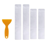 Maxbell 4Pcs Door Sill Entry Guards 3D Durable Scuff Plate Film for Car SUV Silver
