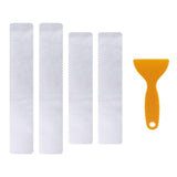Maxbell 4Pcs Door Sill Entry Guards 3D Durable Scuff Plate Film for Car SUV Silver
