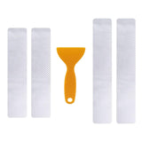 Maxbell 4Pcs Door Sill Entry Guards 3D Durable Scuff Plate Film for Car SUV Silver
