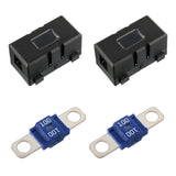 Maxbell Multipurpose Car Fuse Holder Circuit Protection Dampproof for Trucks 2x Holder 100A Fuses