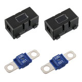 Maxbell Multipurpose Car Fuse Holder Circuit Protection Dampproof for Trucks 2x Holder 100A Fuses
