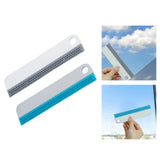 Maxbell Shower Window Squeegee with Hanging Hook for Car Window Mirror shower White Gray