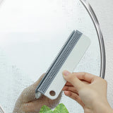 Maxbell Shower Window Squeegee with Hanging Hook for Car Window Mirror shower White Gray
