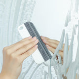 Maxbell Shower Window Squeegee with Hanging Hook for Car Window Mirror shower White Gray