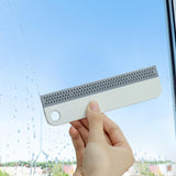 Maxbell Shower Window Squeegee with Hanging Hook for Car Window Mirror shower White Gray