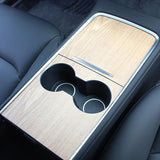 Maxbell Central Control Panel Sticker Cover Anti Scratch Parts for Model 3 Wood Pattern