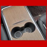 Maxbell Central Control Panel Sticker Cover Anti Scratch Parts for Model 3 Wood Pattern