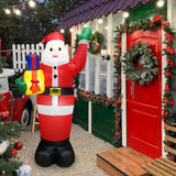 Maxbell LED Inflatable Santa Festival Santa Ornament for Backyard Garden Decoration