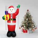 Maxbell LED Inflatable Santa Festival Santa Ornament for Backyard Garden Decoration
